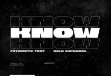 Know Font Poster 1
