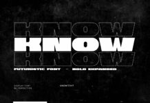 Know Font Poster 1