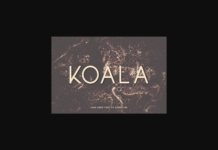 Koala Font Poster 1