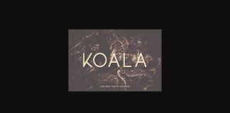 Koala Font Poster 1