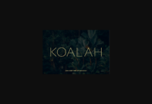 Koalah Font Poster 1