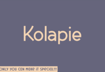 Kolapie Font Poster 1