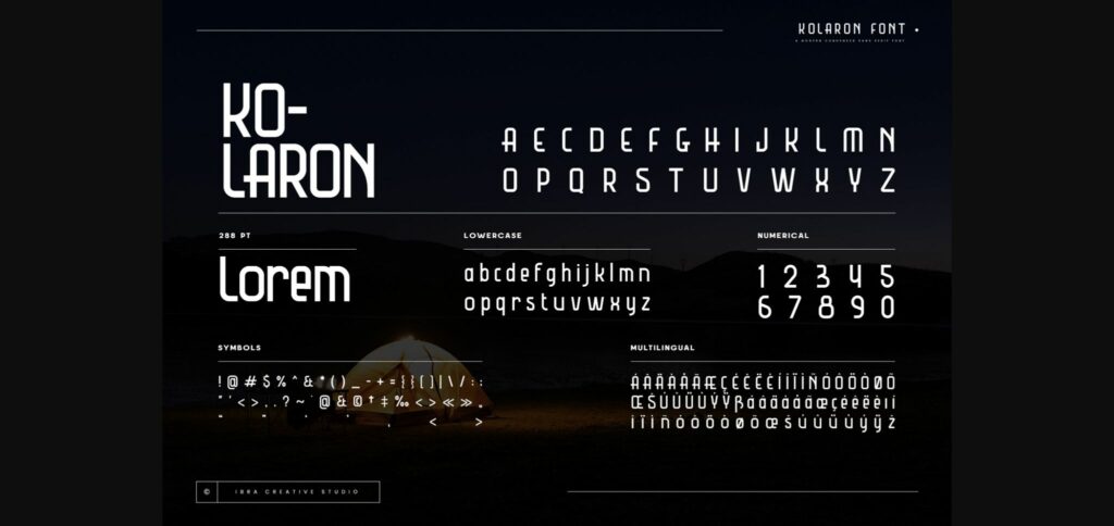 Kolaron Font Poster 11