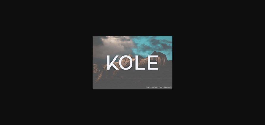 Kole Font Poster 3