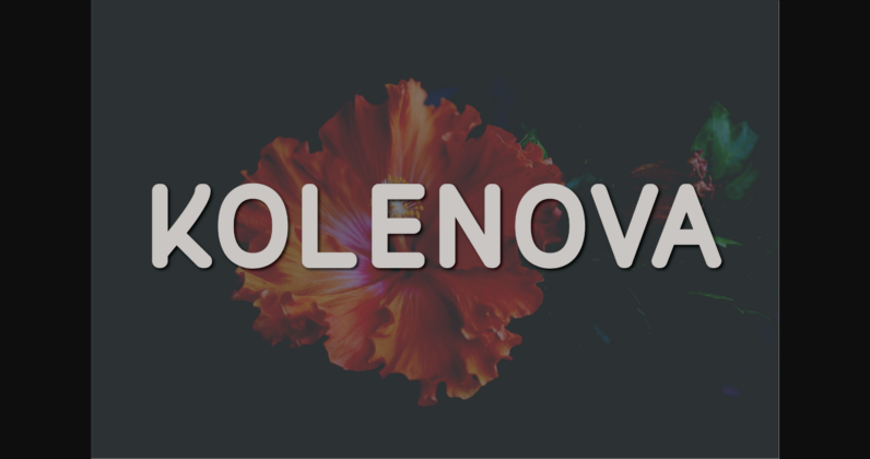 Kolenova Font Poster 3