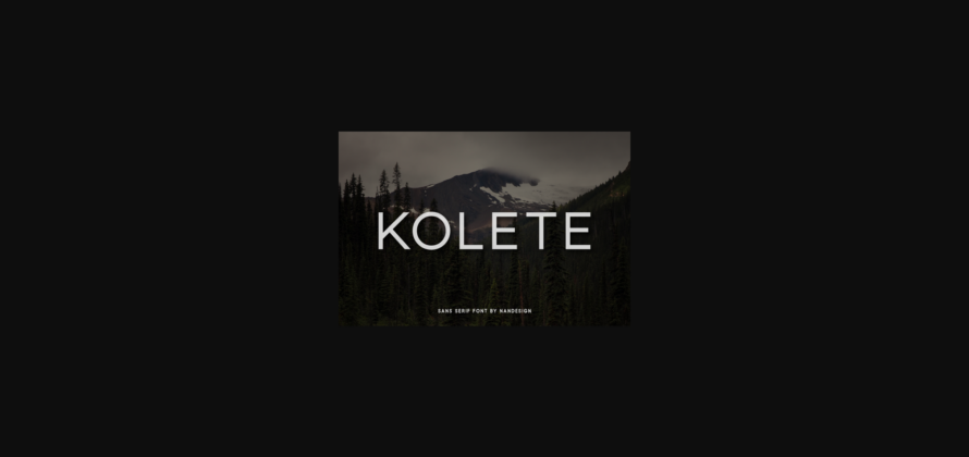 Kolete Font Poster 1