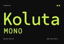 Koluta Font Poster 1