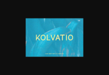 Kolvatio Font Poster 1