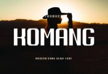 Komang Font Poster 1