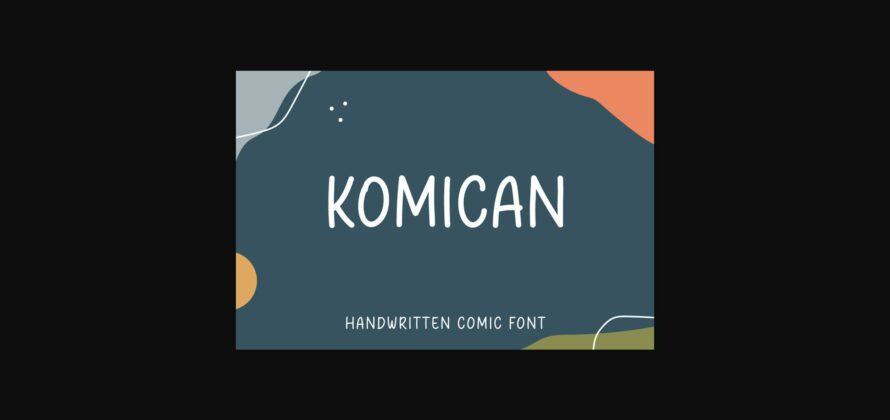 Komican Font Poster 3