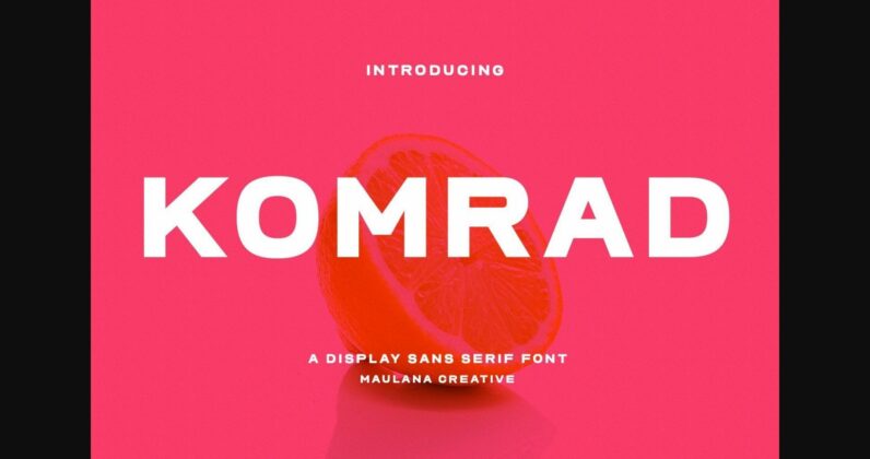 Komrad Font Poster 3