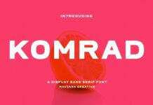 Komrad Font Poster 1