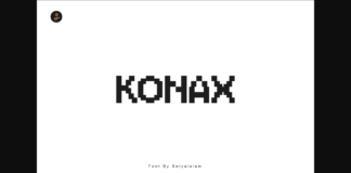 Konax Font Poster 1