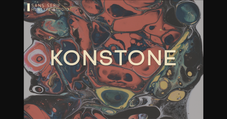 Konstone Font Poster 3