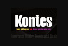 Kontes Font Poster 1