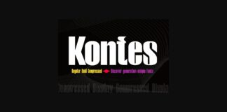 Kontes Font Poster 1