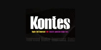 Kontes Font Poster 1