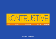 Kontrustive Font Poster 1