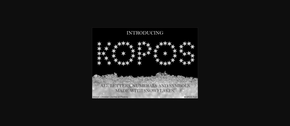 Kopos Font Poster 3