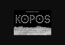 Kopos Font Kopos Font Poster 1
