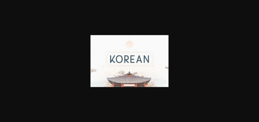 Korean Font Poster 3