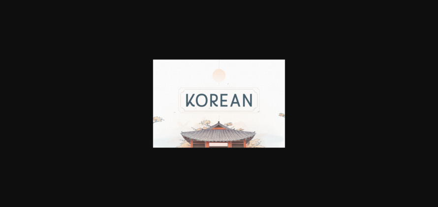 Korean Font Poster 1