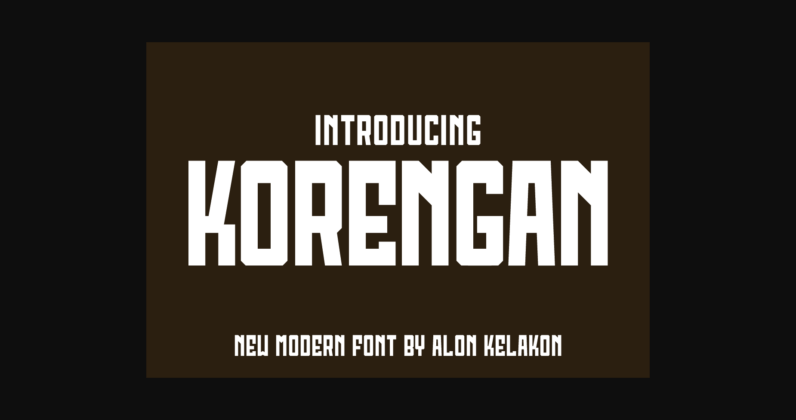 Korengan Font Poster 3