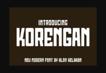 Korengan Font Poster 1