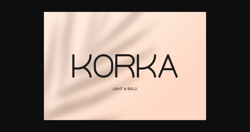 Korka Font Poster 4