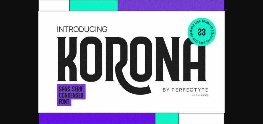 Korona Font Poster 3