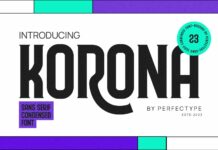 Korona Font Poster 1