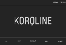 Korqline Font Poster 1