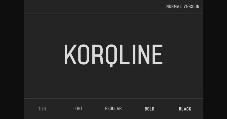 Korqline Font Poster 1