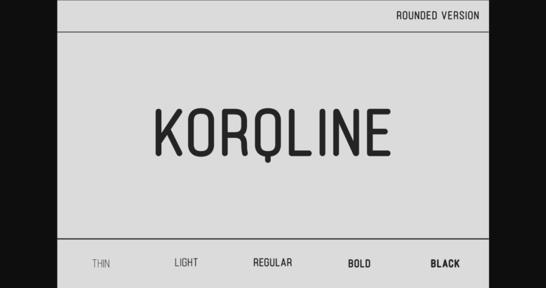 Korqline Rounded Font Poster 3