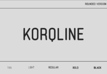 Korqline Rounded Font Poster 1