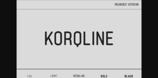 Korqline Rounded Font Poster 1
