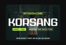 Korsang Font Poster 1