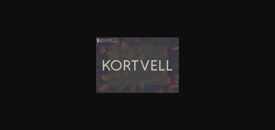 Kortvell Font Poster 3