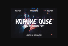 Korukeouse Font Poster 1