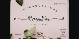 Kosalia Font Poster 1