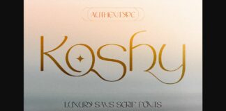 Koshy Font Poster 1