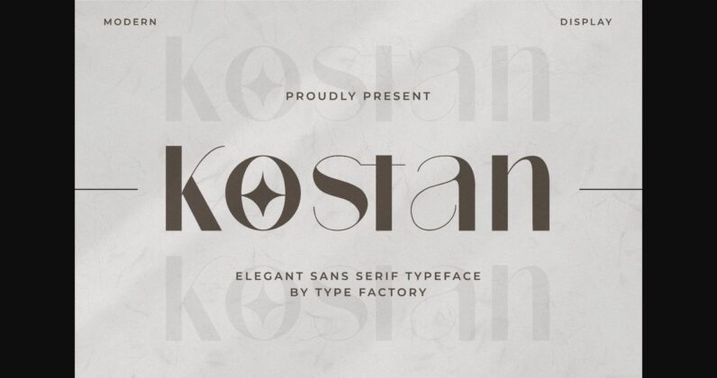 Kostan Font Poster 3