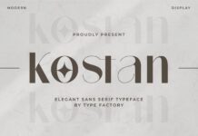 Kostan Font Poster 1