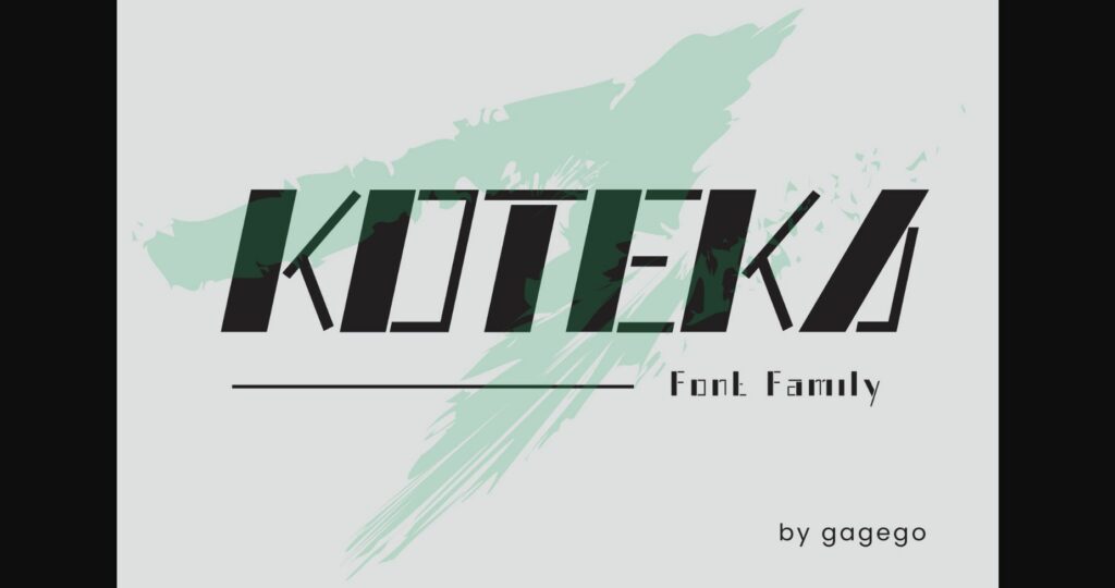 Koteka Font Poster 3