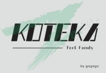 Koteka Font Poster 1