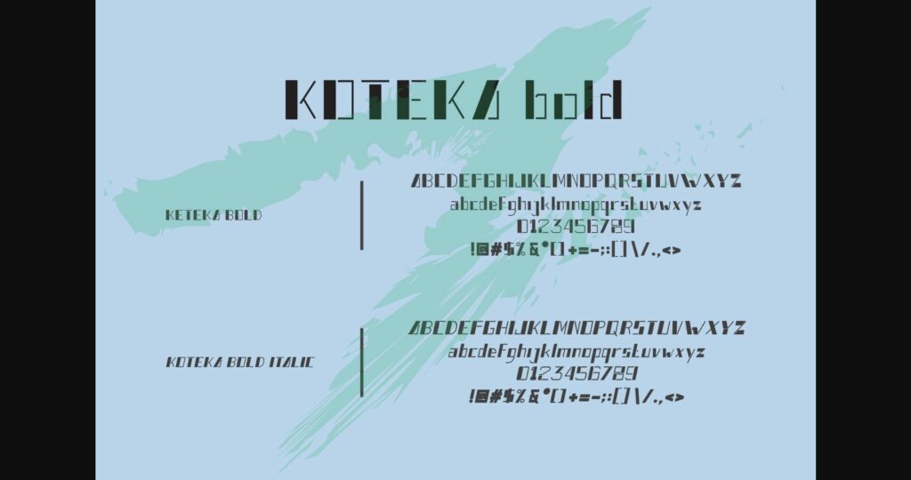 Koteka Font Poster 4