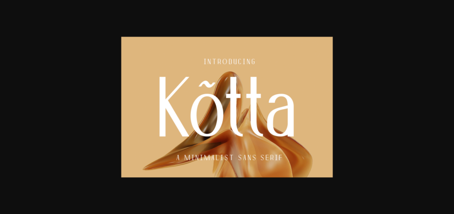 Kotta Font Poster 3