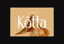 Kotta Font Poster 1