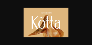 Kotta Font Poster 1