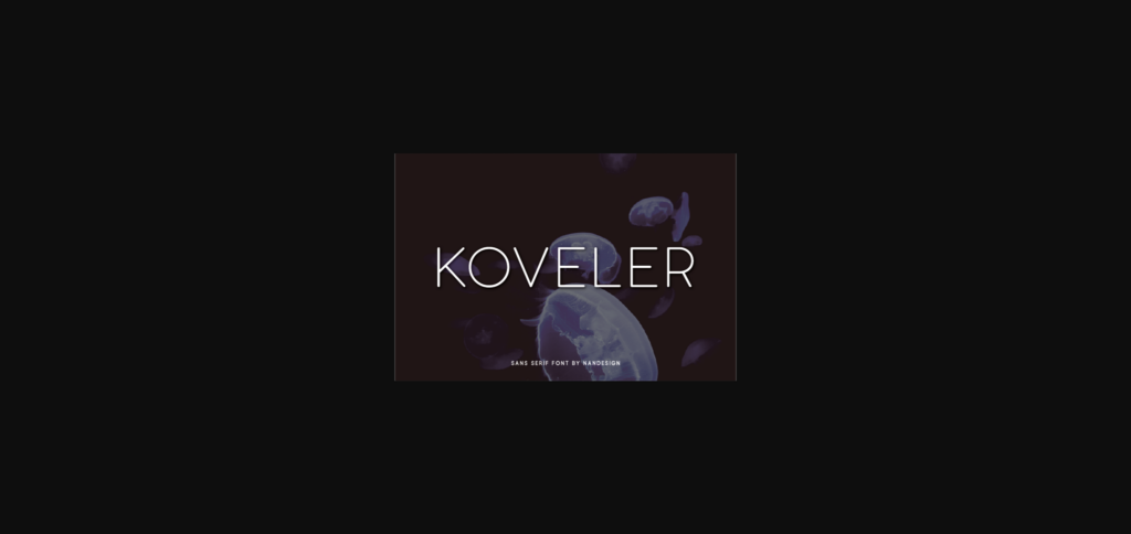 Koveler Font Poster 3